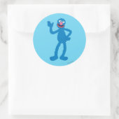 Grover Stehend Runder Aufkleber (Tasche)