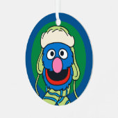 Grover Winter Hat Ornament Aus Metall (Vorderseite links)