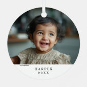 Grover Winter Hat Ornament Aus Metall (Rückseite)