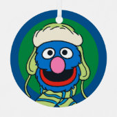 Grover Winter Hat Ornament Aus Metall (Vorderseite)