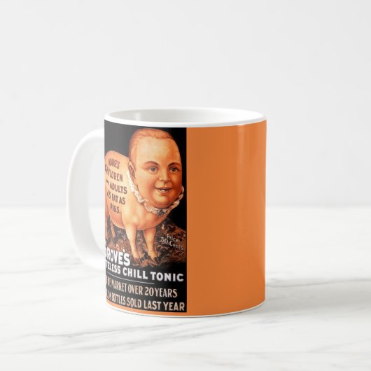 Groves Tonic macht Kinder und Erwachsene fett als Kaffeetasse (Vorderseite Links)