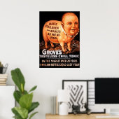 Groves Tonic macht Kinder und Erwachsene fett als Poster (Heimbüro)