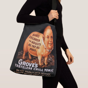 Groves Tonic macht Kinder und Erwachsene fett als Tragetaschen Mit Langen Trägern