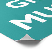 Grow a Mustache Poster (Ecke)