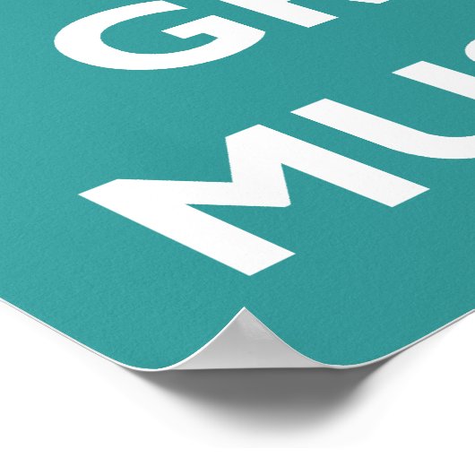 Grow a Mustache Poster (Ecke)