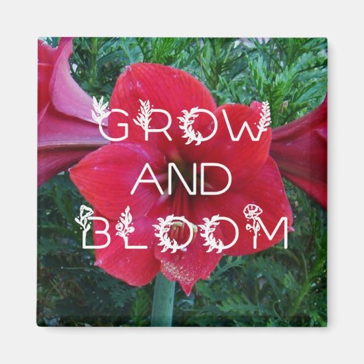 "Grow and Bloom"-Magnete Magnet (Vorne)