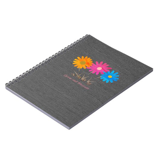 Grow and Blossom Notebook Notizblock (Linke Seite)