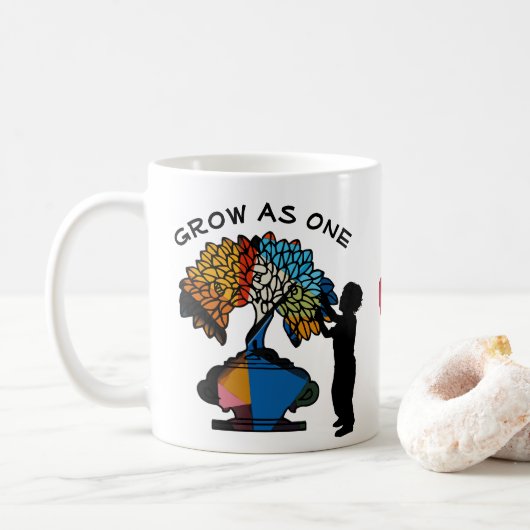 Grow as One Kaffeetasse (Mit Donut)