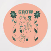 Grow - ASL-Design Etiketten (Design 2)