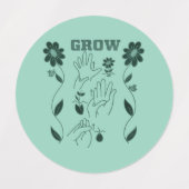 Grow - ASL-Design Etiketten (Design 1)