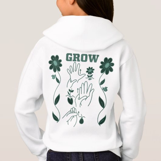 Grow - ASL-Design Hoodie (Rückseite)
