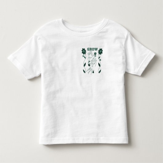 Grow - ASL-Design Kleinkind T-shirt (Vorderseite)