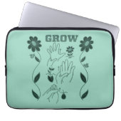 Grow - ASL-Design Laptopschutzhülle (Vorderseite)