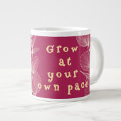 Grow At Your Own Pace Botanical High Frequency Mug Jumbo-Tasse (Vorderseite Rechts)