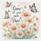 Grow at your own pace - sticker (Vorderseite)