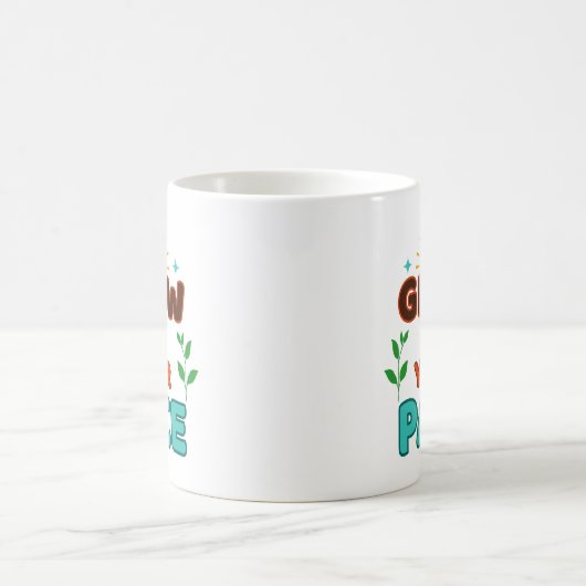 Grow at Your Pace - Mug Kaffeetasse (Mittel)