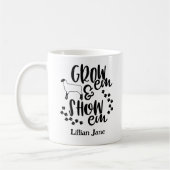 Grow Em Show Em Lamb Custom Name Kaffeetasse (Links)