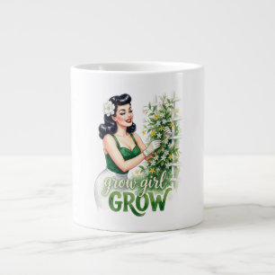 Grow Girl Grow Gartenzauber Kaffeetasse Jumbo-Tasse