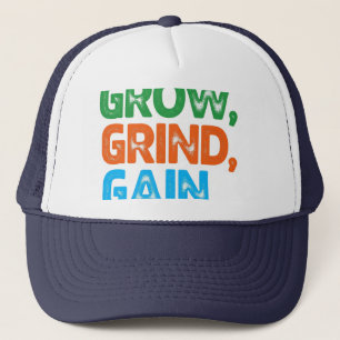 Grow, Grind, Gain. Truckerkappe