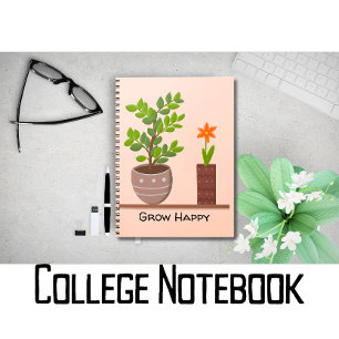 Grow Happy Pflanze Journal Notizblock
