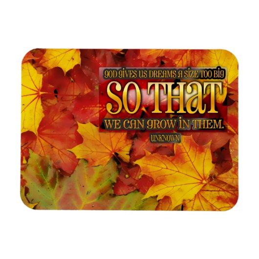 "Grow in Dreams" Flexibles Inspirationsangebot Magnet (Horizontal)