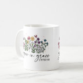Grow in Grace - 2. Peter 3:18 Christlich Kaffeetasse (Vorderseite Links)