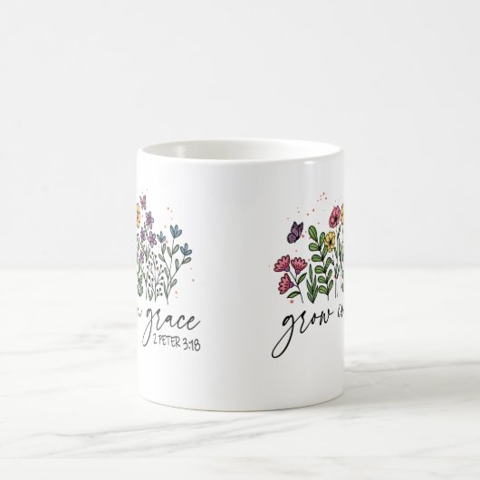 Grow in Grace - 2. Peter 3:18 Christlich Kaffeetasse (Mittel)