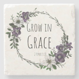 Grow in Grace Stone Coaster Steinuntersetzer