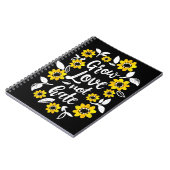 Grow Liebe Note Hate Notebook Notizblock (Linke Seite)