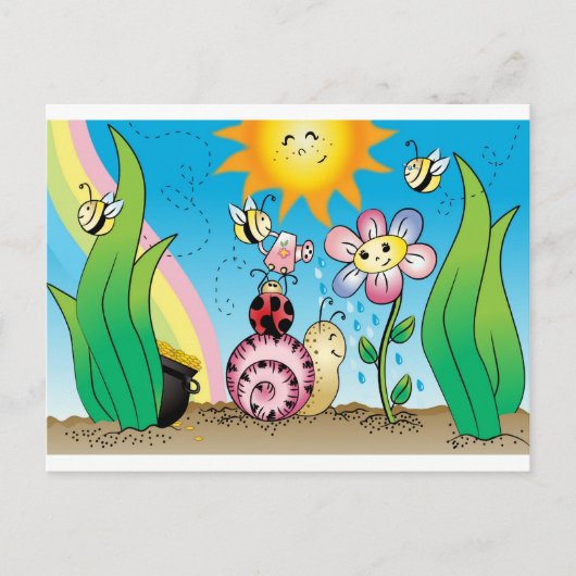 Grow mit mir! Grandit avec moi! 2 Postkarte (Vorderseite)