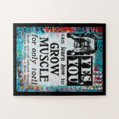 Grow Muscle - Funny Vintage Ad Puzzle (Horizontal)