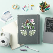 "Grow Native!" mit Farn-Blätter Aufkleber (iPad Hülle)