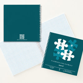 Grow Puzzle Ihr Reise-Aquamarin-Life-Coach Notizblock