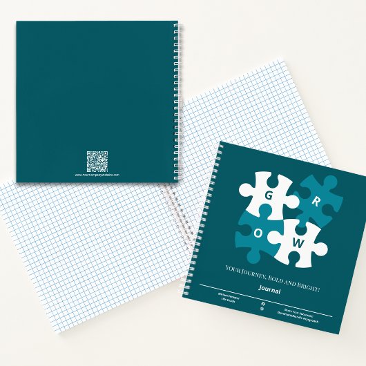 Grow Puzzle Ihr Reise-Aquamarin-Life-Coach Notizblock