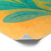 Grow Slow Bloom Bright – Peaceful Panda Garden Poster (Ecke)