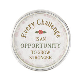 "Grow Stronger" Affirmation Anstecknadel