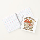 Grow Through It” Mushroom Wellness Journal Notizblock (Innenseite)