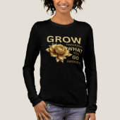 Grow Through What You Go Through – Motivational Tri-Blend Shirt (Vorderseite)