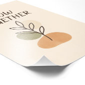 Grow Together Minimalist Botanical Poster (Ecke)