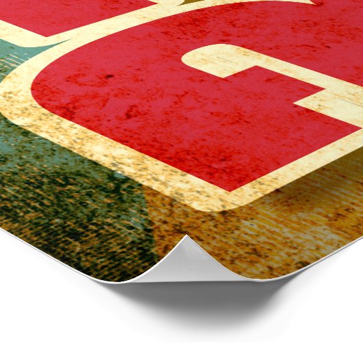 Grow up the a Falle lustige Typografie Poster (Ecke)