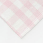 Grow Wild Little One | Pink Gingham Bow Kinderzimm Fleecedecke (Ecke)