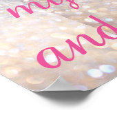 Grow Wild My Child Decor Poster PINK (Ecke)