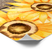 Grow Wild | Sonnenblumen Kinderzimmer Art Poster (Ecke)