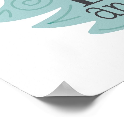 Grow Wise like a Owl - Kinderkunst Poster (Ecke)