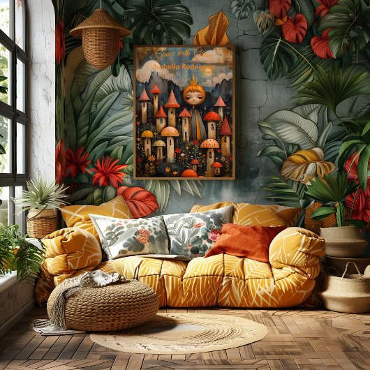 Grow with Grace - Póster Inspirador para Niños Poster