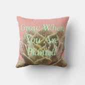 Grow Wo Sie gepflanzt sind Blumenkissen Kissen (Rückseite)