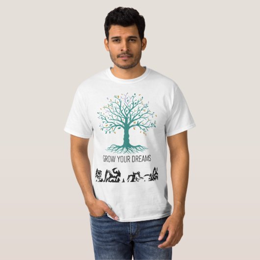 Grow Your Dreams Inspirational Motivational T-Shir T-Shirt (Vorne ganz)