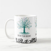 Grow Your Dreams Mug – Follow Your Dreams Inspirat Kaffeetasse (Links)