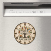 Grow Your Mind Book Reading Teacher Gift Magnet (In Situ (Geschirrspüler))
