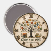 Grow Your Mind Book Reading Teacher Gift Magnet (Vorderseite/Rückseite)
